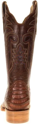 Miniatura 3 de R. Watson SQ Toe Caiman Belly - Bota de coñac RW2503-2