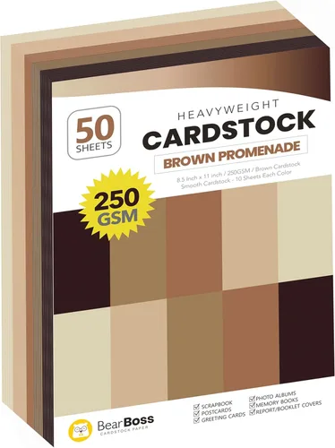 Miniatura 11 de Papel grueso de cartulina blanca, 50 hojas, 8.5 x 11 pulgadas, peso pesado, 92 libras, cartulina para manualidades y fabricación de tarjetas