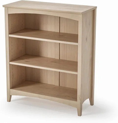 Miniatura 23 de Camaflexi Estantería estilo Shaker de 4 estantes, madera maciza, 48 pulgadas de alto, estantería ajustable, parte trasera cerrada, estantería