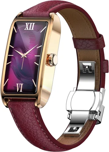 Miniatura 9 de Rastreador de actividad física para mujer, delicado reloj inteligente con múltiples modos deportivos, monitoreo del sueño, monitor de frecuencia