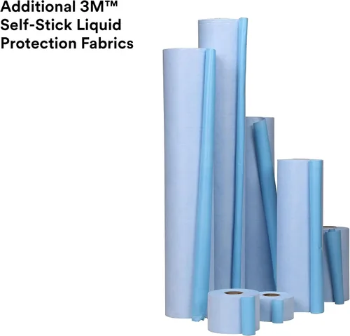 Miniatura 6 de 3M Self Stick Liquid Protection Fabric, 36876, 4 in x 300 ft, 6 Rolls, Peel and Stick, Strong Temporary Adhesive, Repositionable Material, UV