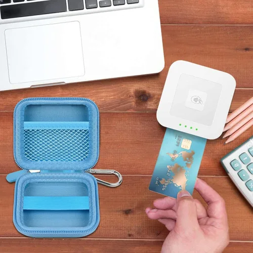 Miniatura 6 de Estuche para lector de tarjetas con chip, bolsa de transporte resistente. Compatible con Square A-SKU-0485, lector sin contacto y con chip con cable