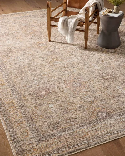 Miniatura 5 de Loloi Angela Rose Blake Collection BLA-06 Avena/Especias 9' x 13', Altura de Pelo 0.25", Flecos, Alfombra