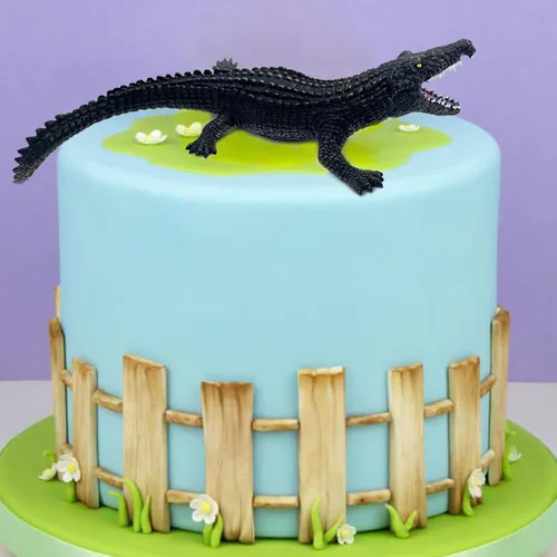 Miniatura 6 de Gemini&Genius Juguetes de Cocodrilo, Mundo de Vida Silvestre Animales de Plástico Suave Animales de la Selva Figura de Acción de Caimán Excelente