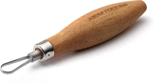Miniatura 11 de Xiem Tools Herramienta de rastrillo de arcilla para cerámica y cerámica (mediano, rastrillo para vientre)