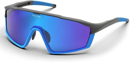 BEACOOL Gafas de sol polarizadas deportivas de ciclismo para hombres y mujeres, UV400, gafas de sol de béisbol, TR90, marco para pesca, correr,