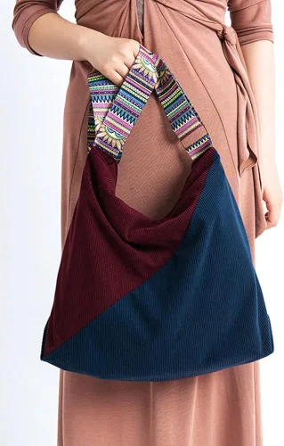 Miniatura 4 de Bolso de mano de pana para mujer, bolso de hombro grande, bolso elegante casual, bolso de pana, bolso de viaje para el trabajo