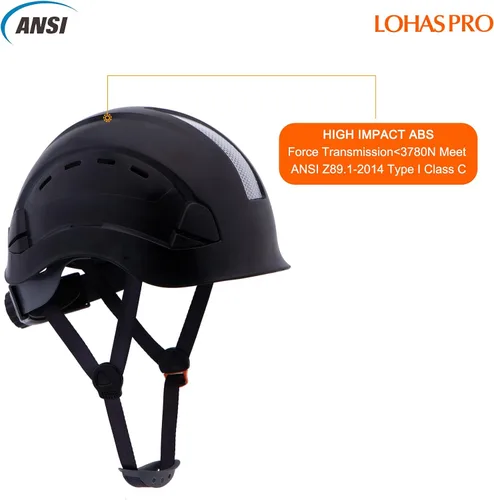 Miniatura 4 de LOHASPRO Hard Hats Construction Worker OSHA Hardhat ANSI Z89.1 Approved for Men Women Adult Vented Safety Helmet Arborist Rescue Climbing Tree Work