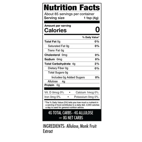 Miniatura 3 de Wholesome Yum Besti - Sustituto natural de azúcar, mezcla de edulcorante de fruta de monje granulada cetogénica con alulosa (sin eritritol), sin