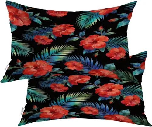 Miniatura 30 de Geometric Patterns Throw Pillow Covers, Black and White Designs Cushion Cases Digital Blended Hidden Zipperl Decorative Pillow Covers Square 16X16