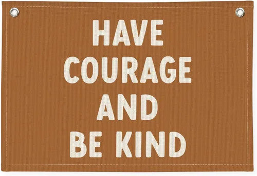 Miniatura 11 de Bandera de "Be Strong And Courageous", decoración de pared cristiana inspiradora, bandera colgante motivacional con versículo bíblico