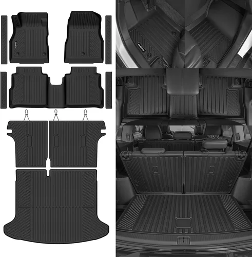 Miniatura 69 de Alfombrillas de piso Naibeve para Ford Edge 2015 2016 2017 2018 2019 2020 2021 2022 2023 2024 2025 - Ajuste personalizado para todo clima