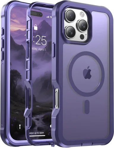 Miniatura 167 de jaroco - Funda magnética compatible con MagSafe para iPhone 11 de 6.1 pulgadas; protección de grado militar contra caídas, de doble capa
