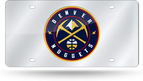 Miniatura 32 de Rico Industries Placa de matrícula metálica con incrustaciones láser de la NBA