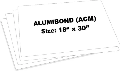 Miniatura 13 de Alumibond - Letrero de metal en blanco (paquete de 5), hecho de placa de chapa de Alumibond para crear letreros personalizados de metal o calle al