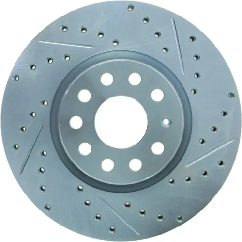 Miniatura 3 de StopTech 227.33098L Select Sport Perforado y ranurado Rotor de freno; Delantero izquierdo