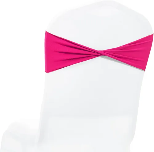 Miniatura 16 de MDS® Paquete de 10 bandas elásticas de elastano para silla sin hebilla deslizante, lazo elástico reutilizable para silla para boda, recepción