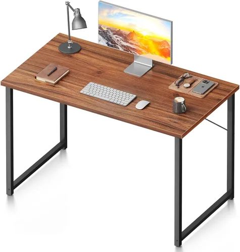Miniatura 24 de Coleshome Escritorio para computadora de 48 pulgadas, escritorio moderno de estilo simple para oficina en casa, escritorio de estudio para Roble gris