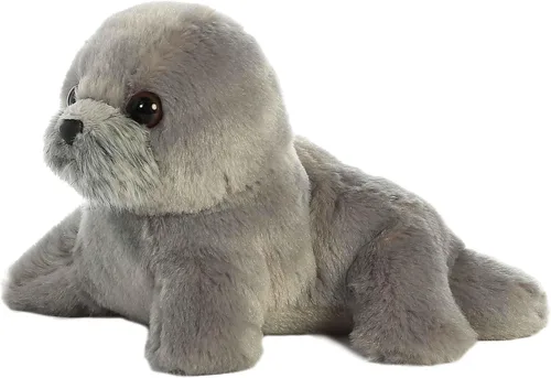 Miniatura 34 de Aurora® - Adorable Mini Flopsie™ peluche de foca arpa - Animal de peluche, facilidad para jugar, compañero eterno - Blanco, 8 pulgadas