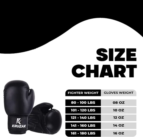 Miniatura 9 de Kruzak Guantes de boxeo simples para sparring, kickboxing, Muay Thai, artes marciales y lucha MMA - Guantes de saco de boxeo para hombres y mujeres