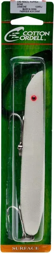 Miniatura 3 de Cotton Cordell Señuelo de pesca de lápiz Popper Topwater Hueso