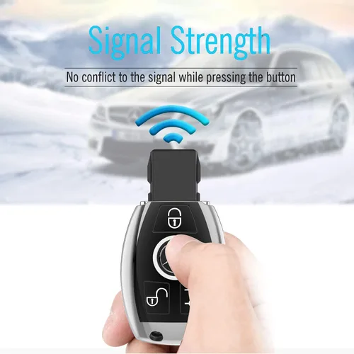 Miniatura 3 de Compatible con la funda para llavero de Mercedes Benz, funda protectora especial de TPU suave para llave inteligente C E G S M GL CLS CLK G Class
