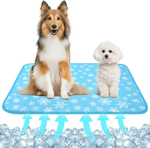 Miniatura 12 de NACOCO - Colchoneta refrescante para mascotas, para gatos, perros, cojín de verano, refrescante, cómoda, suave para mascotas y adultos Rosa