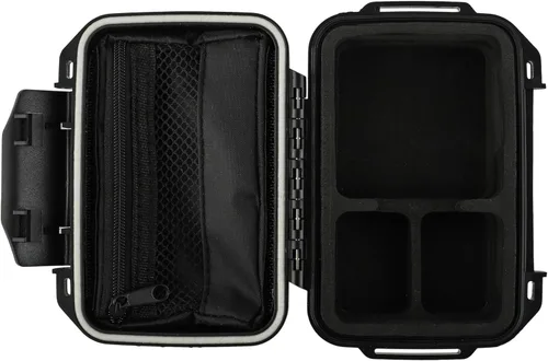 Miniatura 7 de Kiwi Ears SONICAP - Funda rígida impermeable para IEM, caja de almacenamiento protectora portátil con bolsillo de malla extraíble, estuche compacto