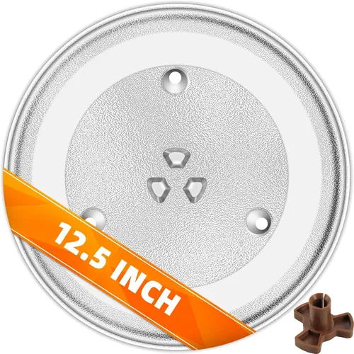 Miniatura 11 de Reemplazo de platos giratorios de microondas de 10 pulgadas, placa de vidrio para microondas compatible con Whirlpool, la pieza de repuesto exacta