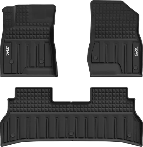 Miniatura 39 de 3W Alfombrillas de piso para Chevy Equinox 2018-2023 2024/Alfombrillas de piso GMC Terrain, TPE para todo clima con ajuste personalizado