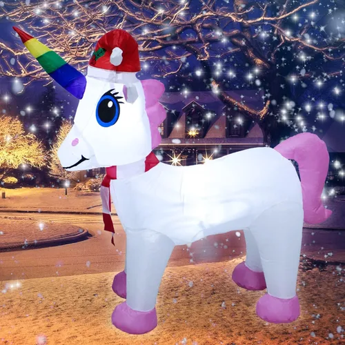 Miniatura 11 de Ycolnaefllr Cascanueces Soldado Inflable de Navidad de 8 Pies con Luz LED Decoración Iluminada para Exteriores Fiestas Navideñas Decoración Inflable