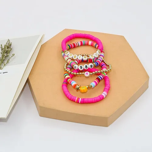 Miniatura 3 de 5 pulseras TS Eras Tour Swiftie Pulseras Amante 1989 Reputation Fearless Pulsera Regalo para amantes de la música