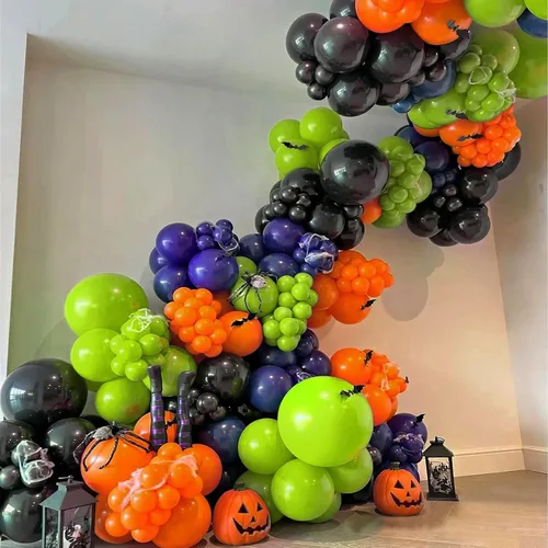 Miniatura 4 de FOTIOMRG Globos de color verde lima de 12 pulgadas, paquete de 50 globos de látex verde claro neón, calidad de helio para cumpleaños, baby shower