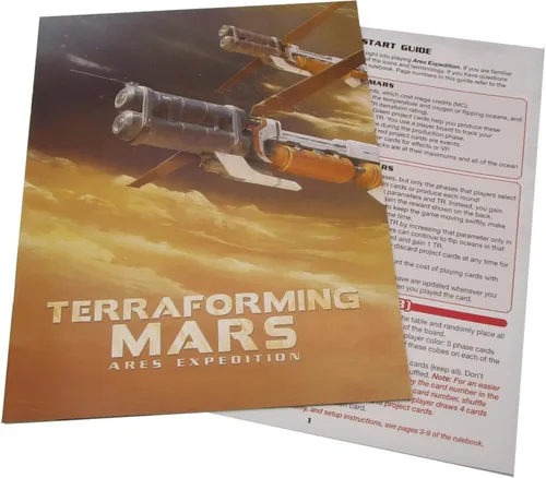 Miniatura 10 de Stronghold Games Terraforming Mars Ares Expedition - Juego de cartas Edición coleccionista, 1 a 4 jugadores, naranja