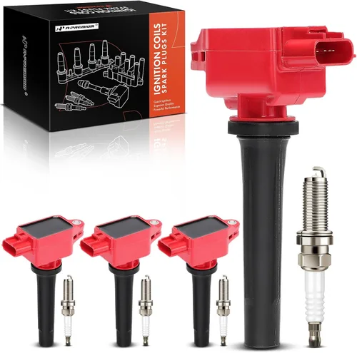 Miniatura 10 de A-Premium Juego de 4 Bobina de Encendido y Bujías de Iridio Compatibles con Mazda CX-5 2013-2018, 3 2012-2019, 3 Sport 2014 2016-2018, 6 2014-2017
