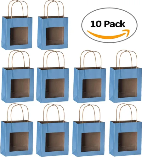 Miniatura 3 de Bolsa de regalo de papel Kraft con ventana
