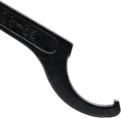 Miniatura 3 de Hitefu - Llave inglesa de gancho C de 3.071-3.346 in, herramienta universal de amortiguador negro para motocicleta, ajuste de coilover, acero al