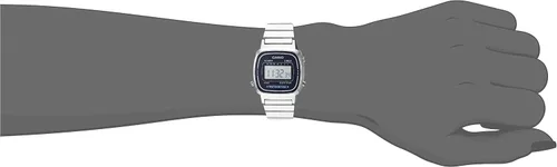 Miniatura 2 de Casio LA670WA-2 Reloj de cuarzo de acero inoxidable plateado con esfera digital para mujer