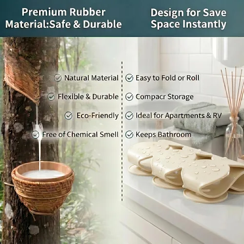 Miniatura 8 de Webos Tapete Antideslizante Patentado para Bañera Tapetes de Ducha y Baño con Ventosas Fuertes Goma Natural Suave Resistente Agarre Superior