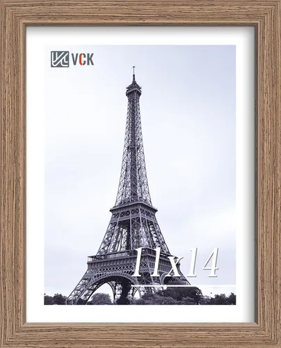 Miniatura 114 de VCK Portarretratos de madera negra de 5 x 7 pulgadas, para colgar en la pared, galería o mesa, 1 paquete