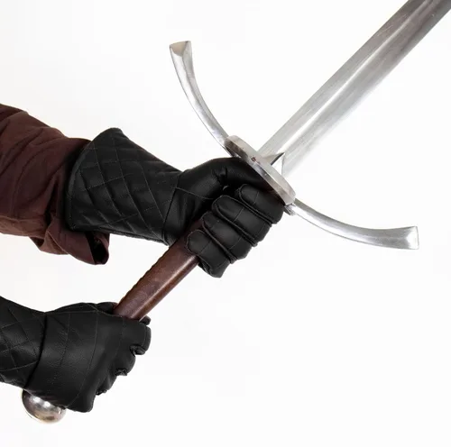 Miniatura 11 de Mythrojan Guantes de esgrima de espadachín: Hema Guantes de cuero ligeramente acolchados Renacimiento medieval