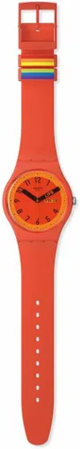 Miniatura 2 de Swatch SO29R705 Unisex Pride Proudly Red Silicone Strap Watch