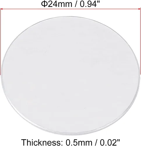 Miniatura 2 de PATIKIL Revestimiento de tapa de papel de aluminio de 0.94 pulgadas, paquete de 150 revestimientos de sellado térmico resistentes a la inducción