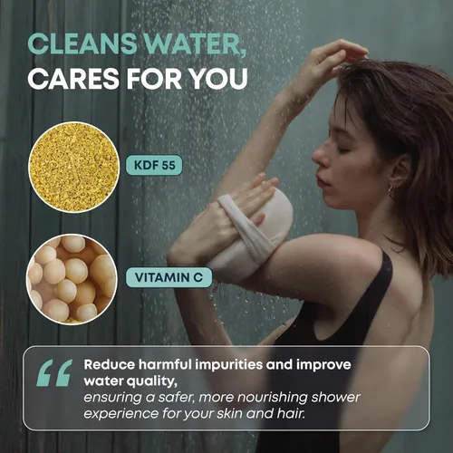 Miniatura 3 de AquaHomeGroup Filtro de ducha para agua libre de cloro (incluye 2 cartuchos) – Elimina impurezas y olores para agua más limpia y fresca – Filtros