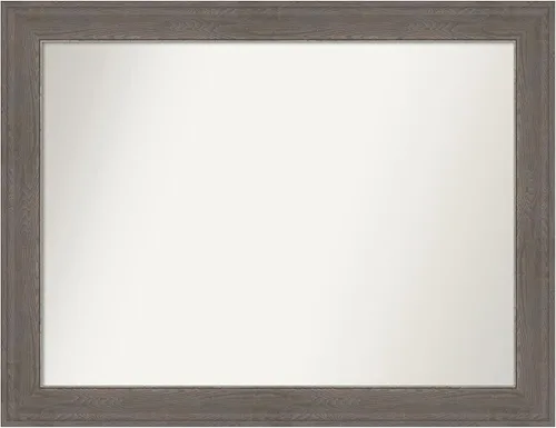 Miniatura 280 de Amanti Art Espejo de pared personalizado no biselado (24.5 x 24.5 pulgadas), marco gris marrón alta, varios tamaños personalizados, espejo de baño