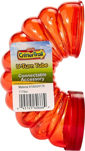 Miniatura 8 de Kaytee CritterTrail Fun-nel - Tubos cruzados de 4 vías para hábitat para animales pequeños
