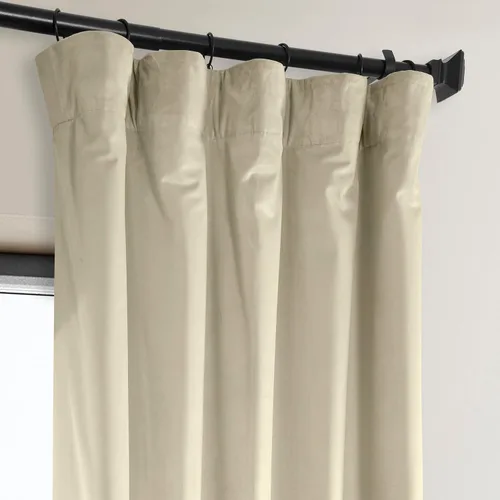 Miniatura 4 de HPD Half Price Drapes - Cortinas de terciopelo de lujo con bloqueo de luz para dormitorio (1 panel), 50W X 84L, cortinas Hotel con bloqueo de luz