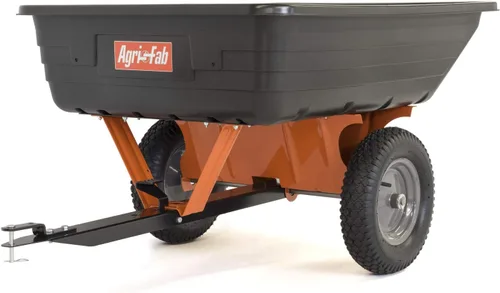 Miniatura 17 de Agri-Fab Inc 45-0554, carro de volteo de acero para ATV/UTV de 1,250 libras, naranja/negro