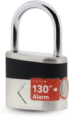 Crystal Vision - Cerradura de alarma antirrobo de 130 db, resistente a la intemperie, multiuso (0.335 in)