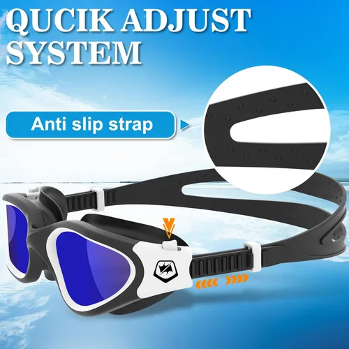 Miniatura 5 de WIN.MAX - Goggles de natación polarizados, antivaho, antirrayos ultravioleta, sin filtraciones y con visión clara para hombres, mujeres, adultos